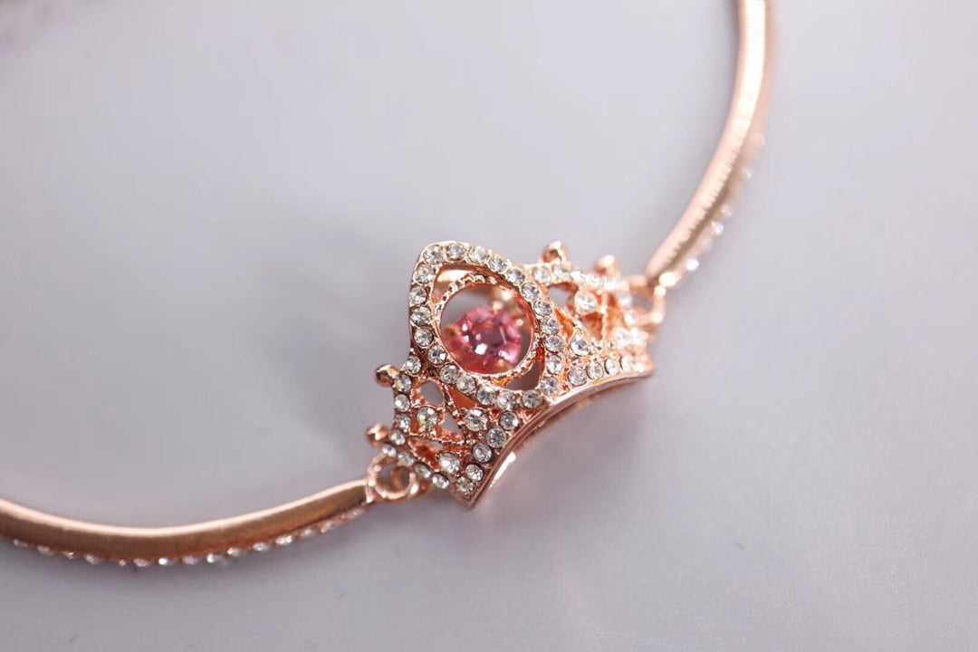 Swarovski Rose Gold-Tone Crown Heart Bangle - album image 7