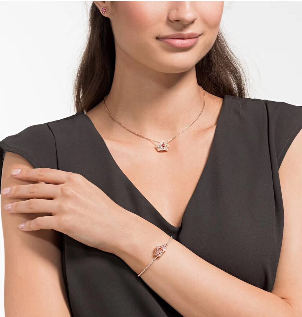 Swarovski Rose Gold-Tone Crown Heart Bangle - album image 9