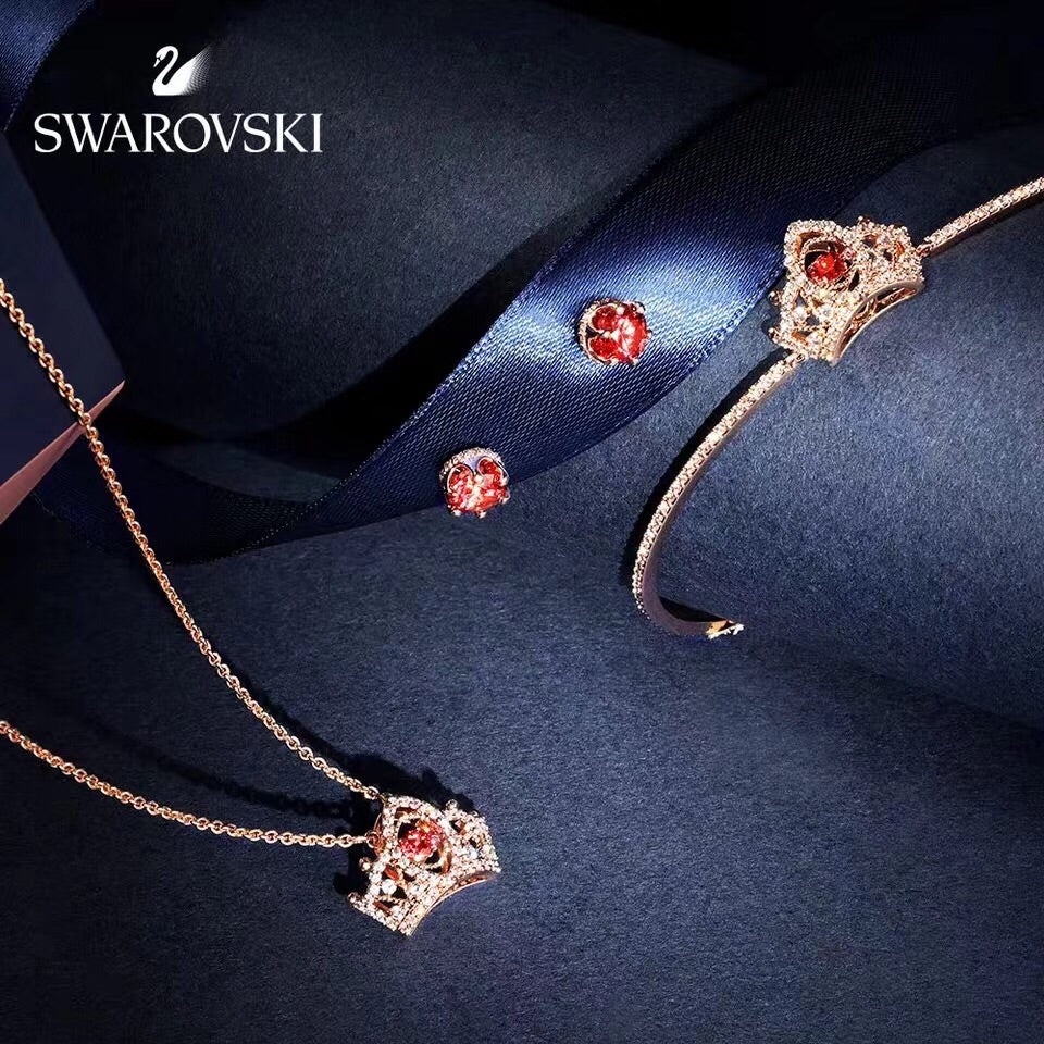 Swarovski Rose Gold-Tone Crown Heart Bangle - album image 5
