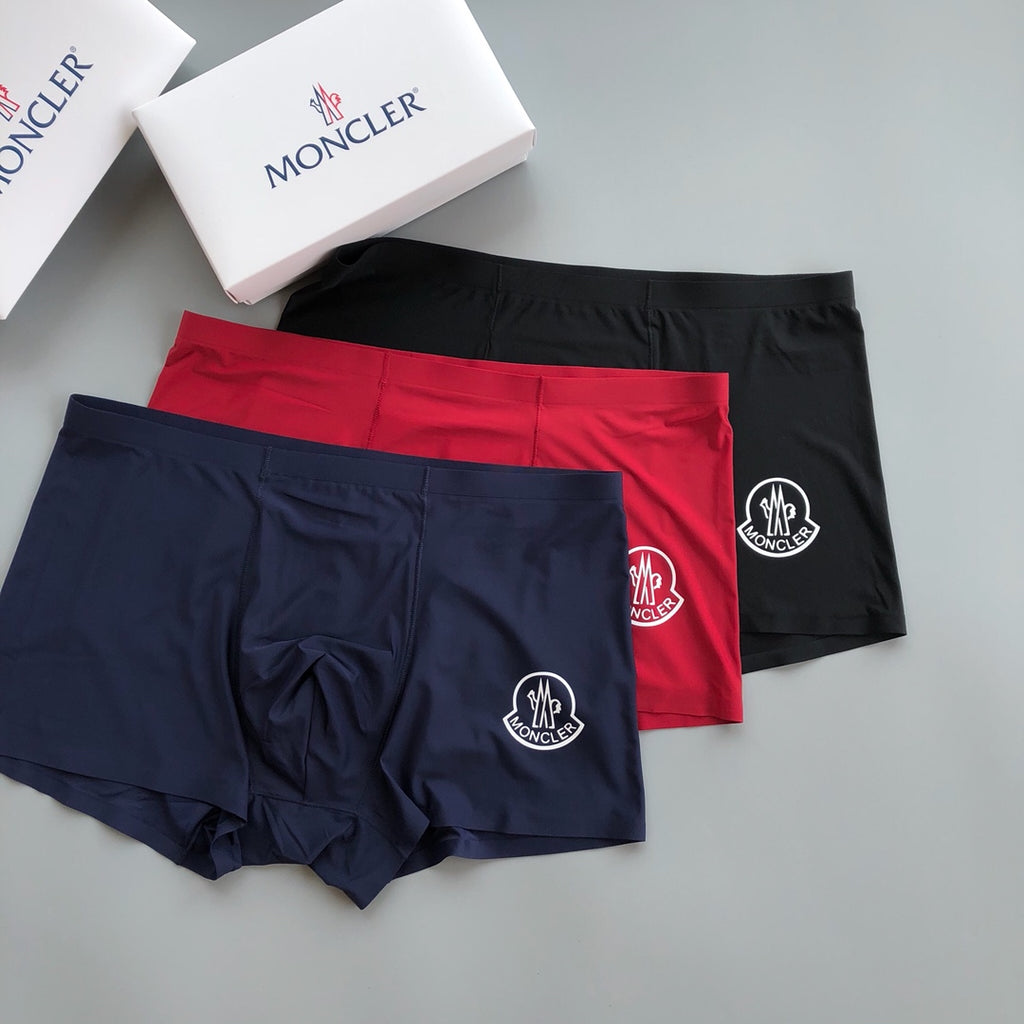 Moncler bold color white crest boxer briefs - view 3