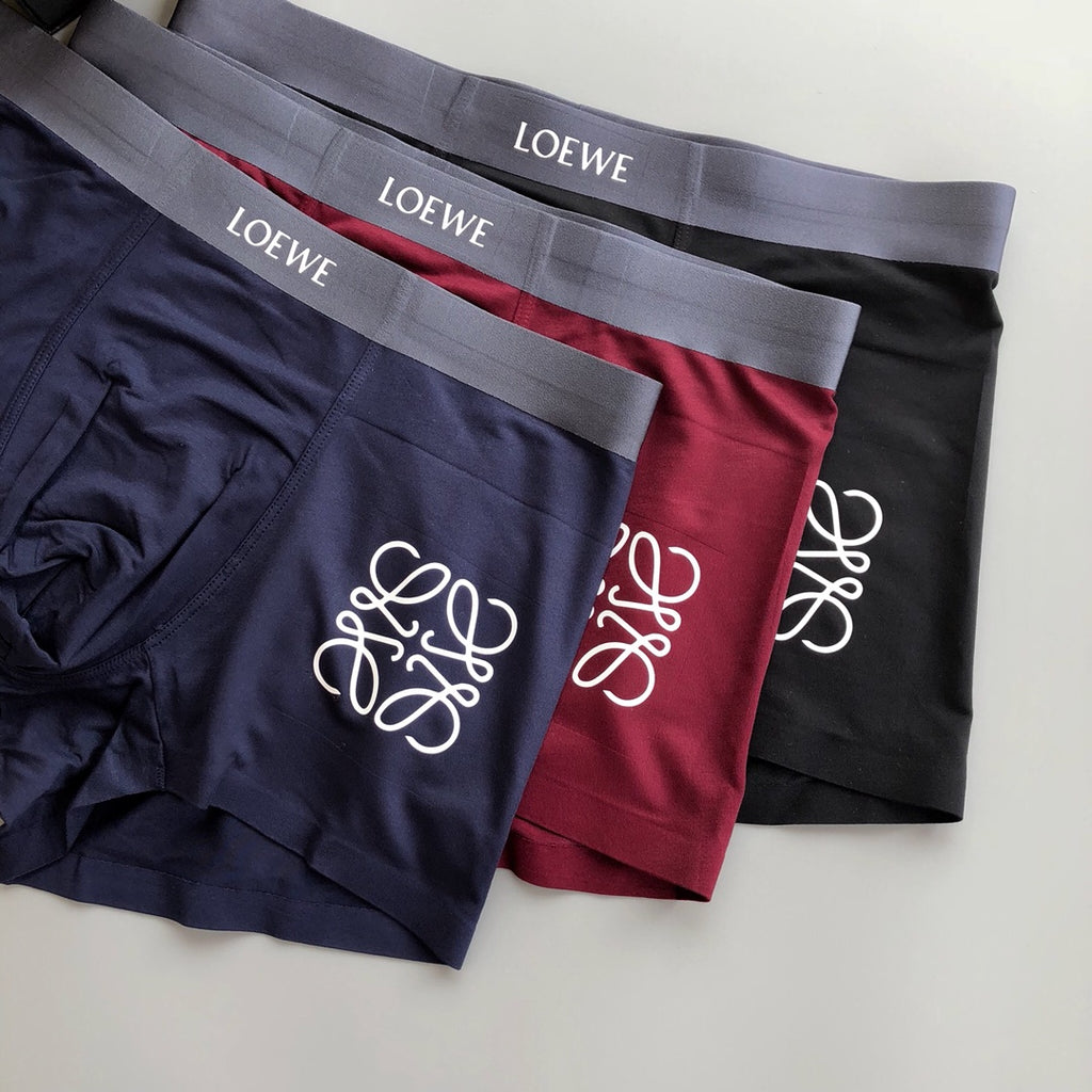 Loewe gray waist white anagram boxer briefs - view 2