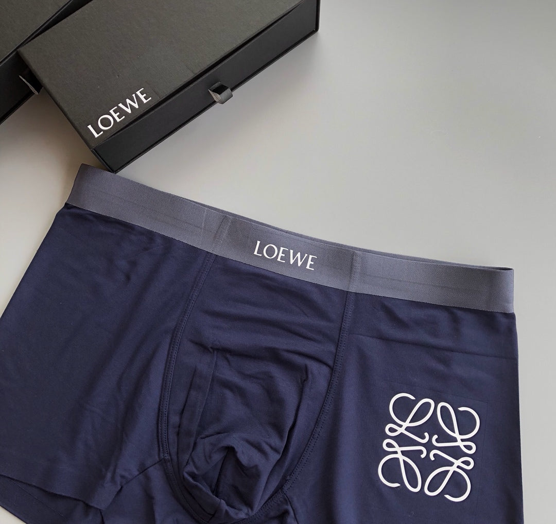 Loewe gray waist white anagram boxer briefs - view 7