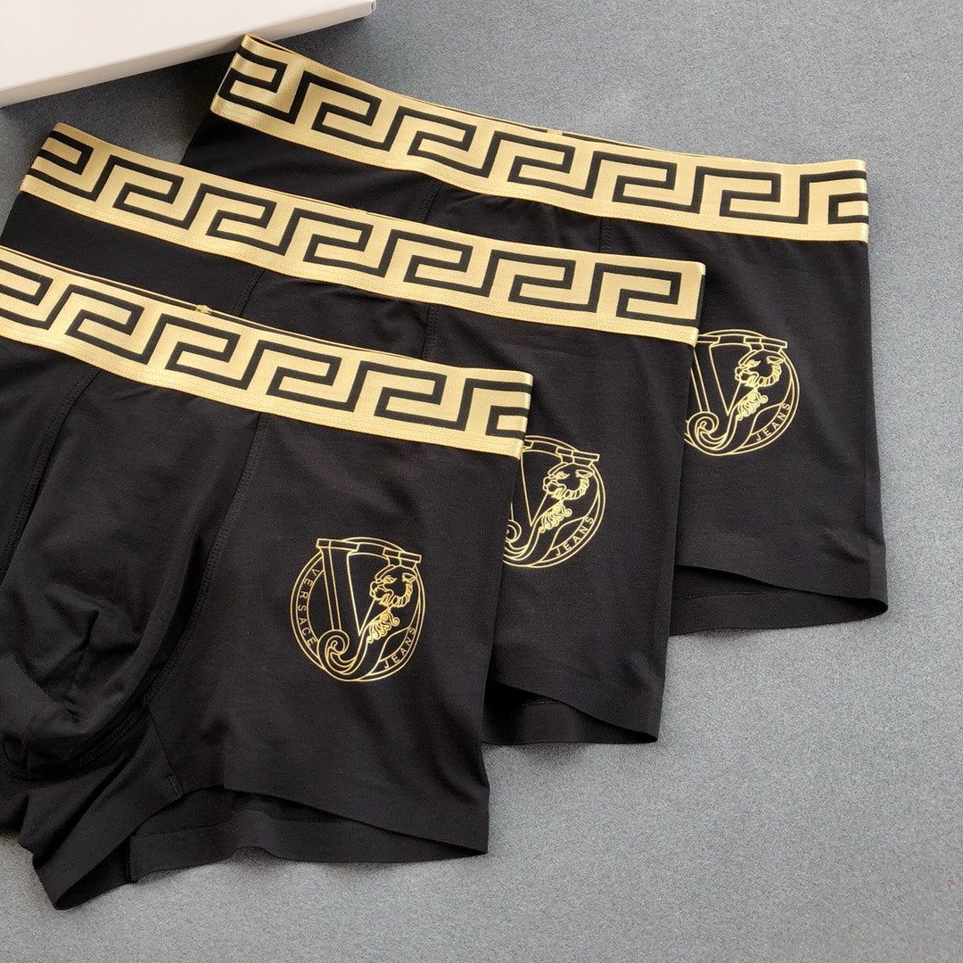 Versace single gold crest boxer briefs - view 5