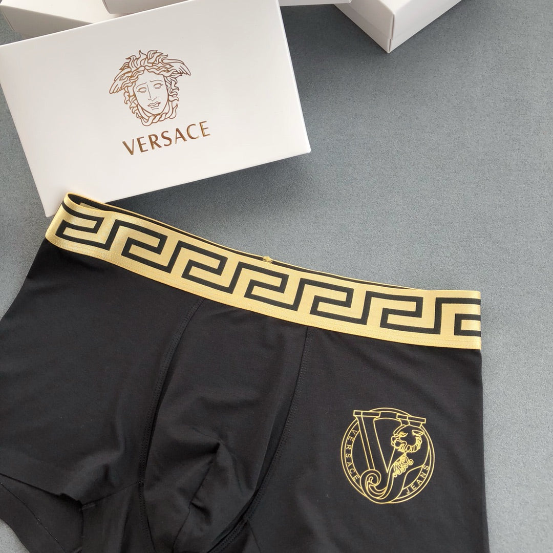 Versace single gold crest boxer briefs - view 7