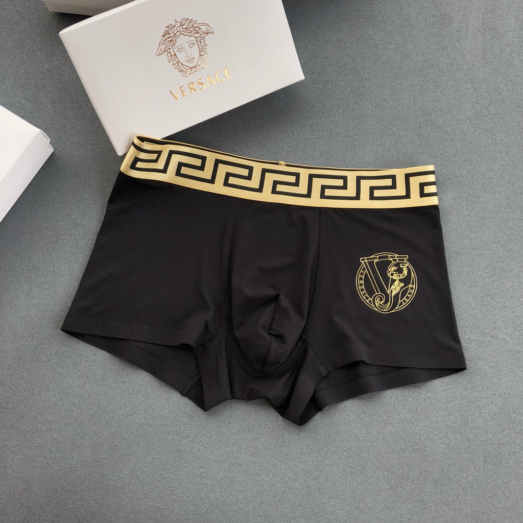 Versace single gold crest boxer briefs - view 1