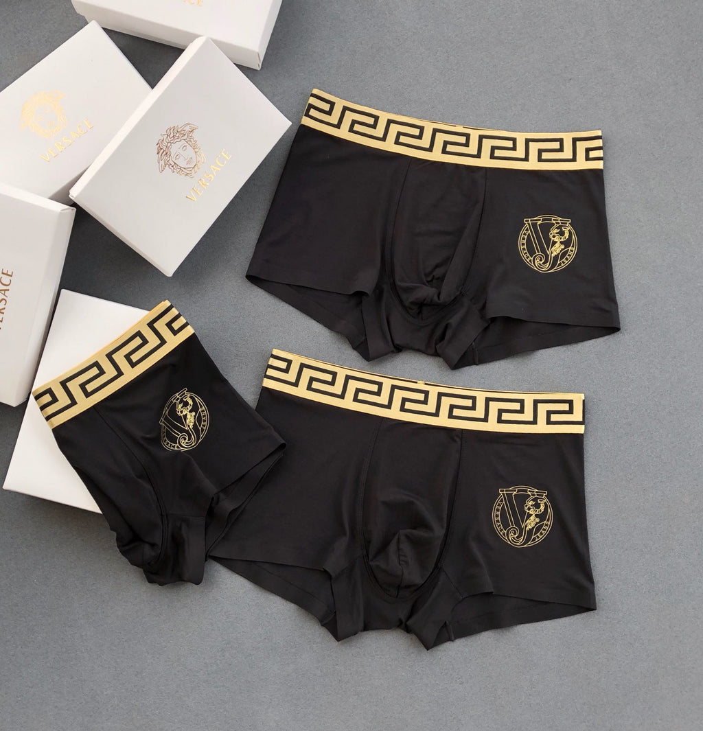 Versace single gold crest boxer briefs - view 3