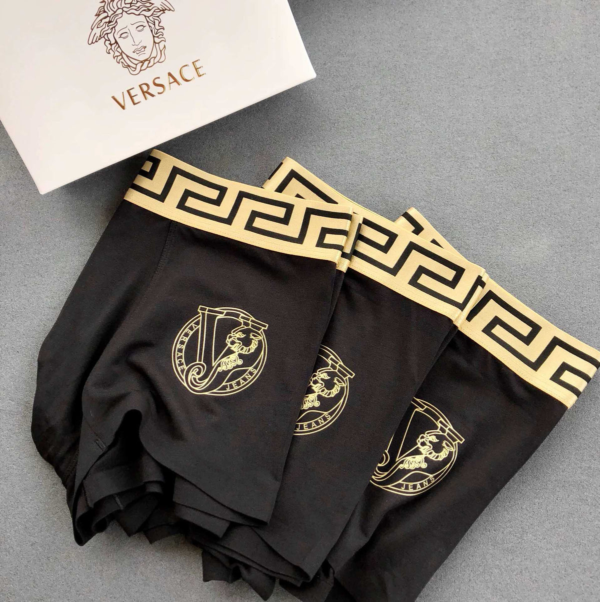 Versace single gold crest boxer briefs - view 2
