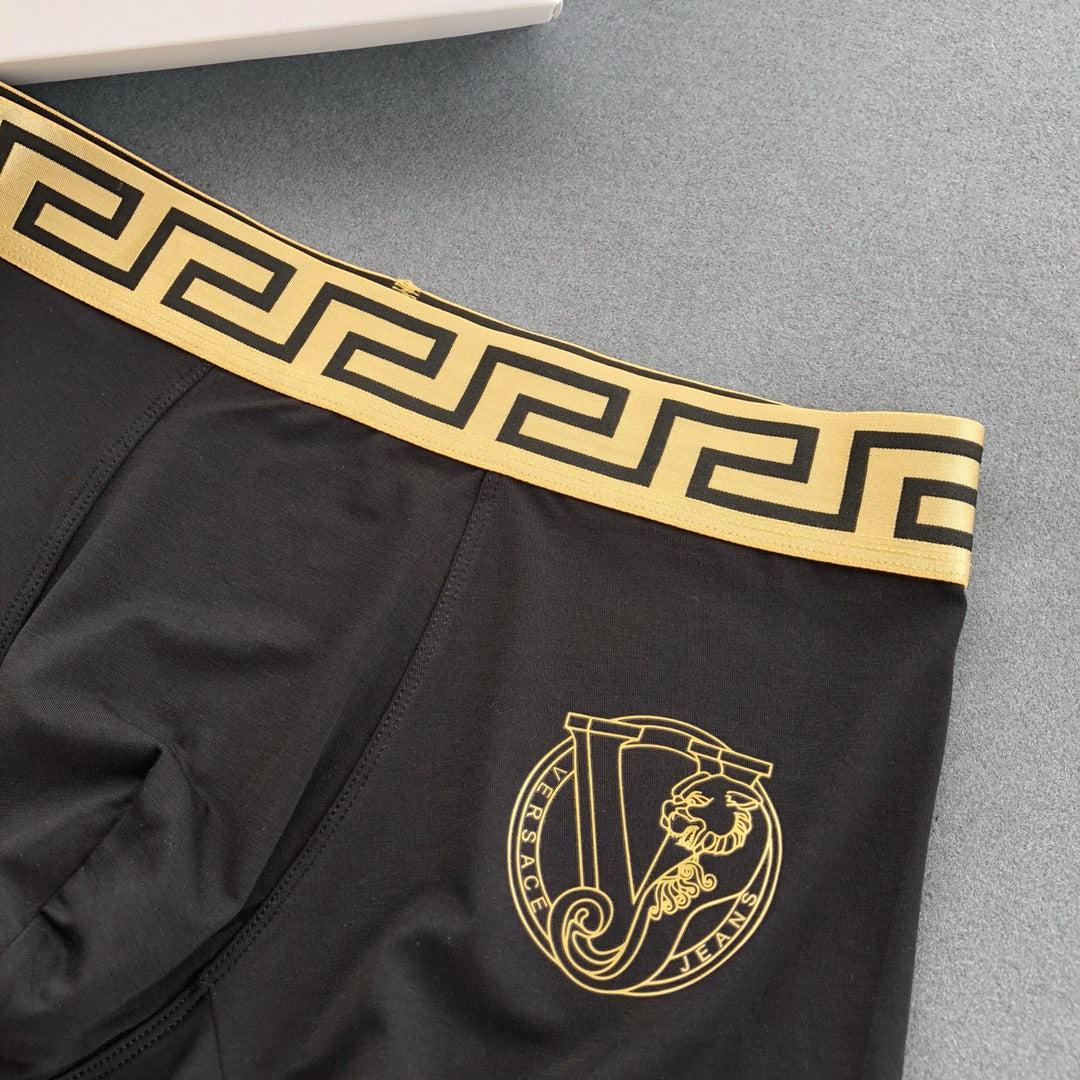 Versace single gold crest boxer briefs - view 9