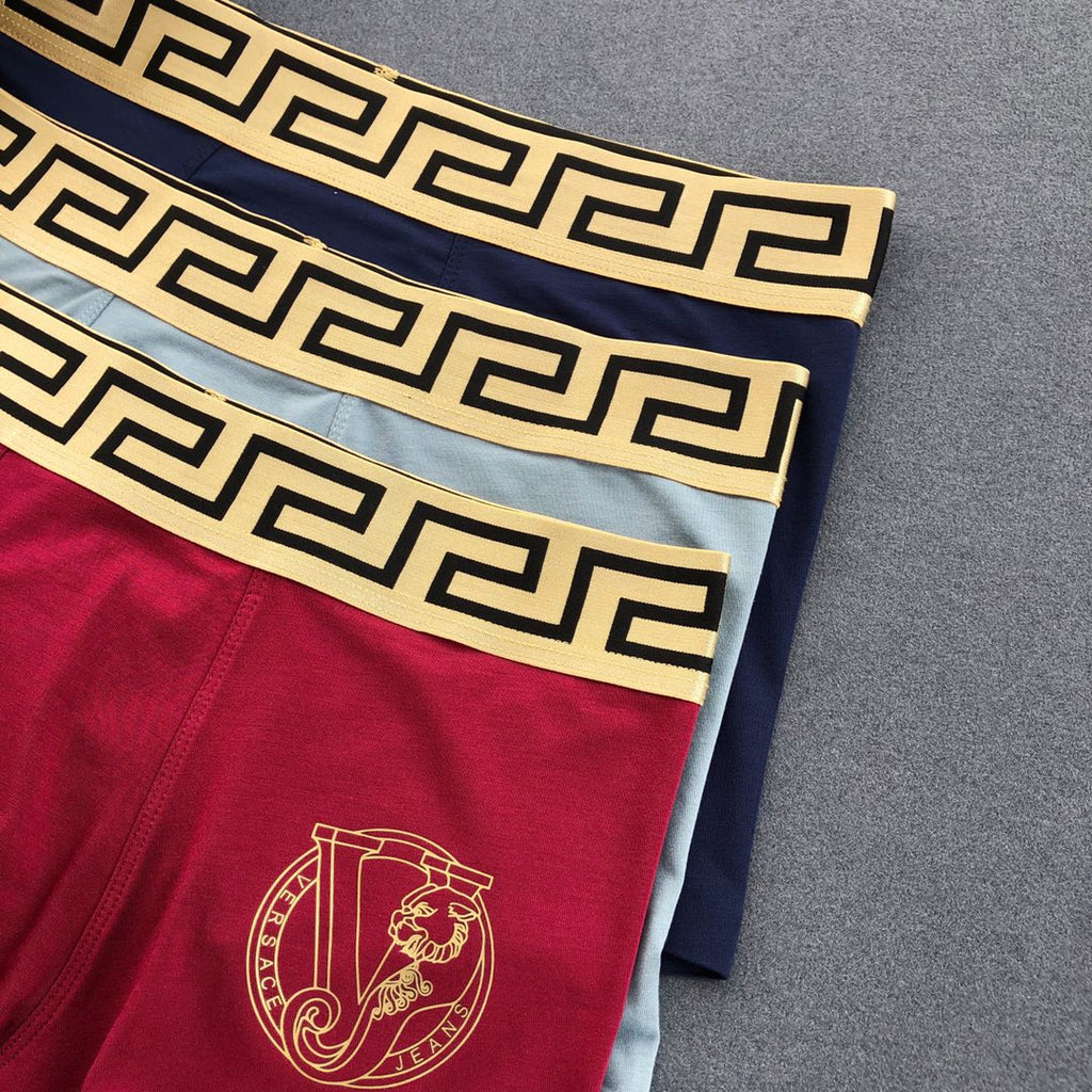 Versace gold wreath emblem boxer briefs - view 5