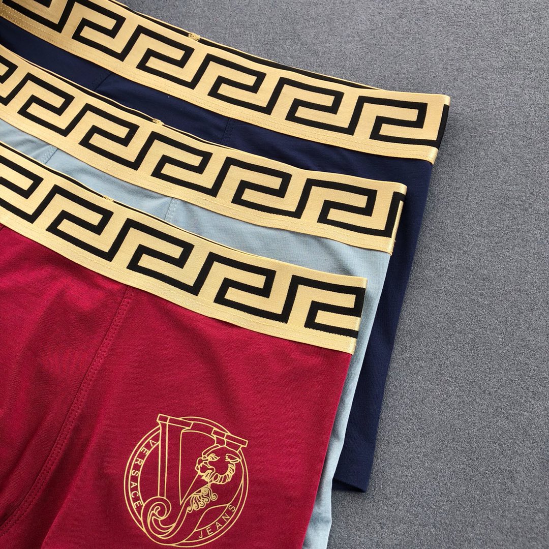Versace gold wreath emblem boxer briefs - view 5