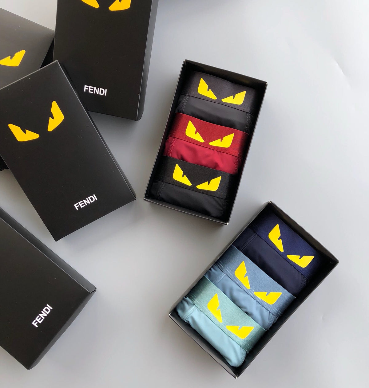 Fendi large yellow eyes boxer briefs - view 1