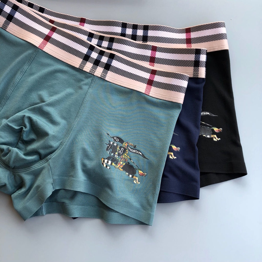 Burberry check waist knight lineup boxer briefs - view 3