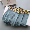 Versace black circular wordmark boxer briefs - view 1