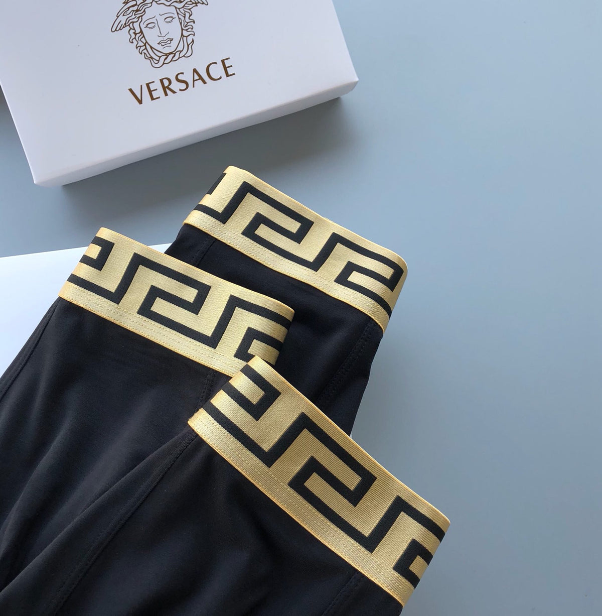 Versace black gold medusa boxer briefs - view 3