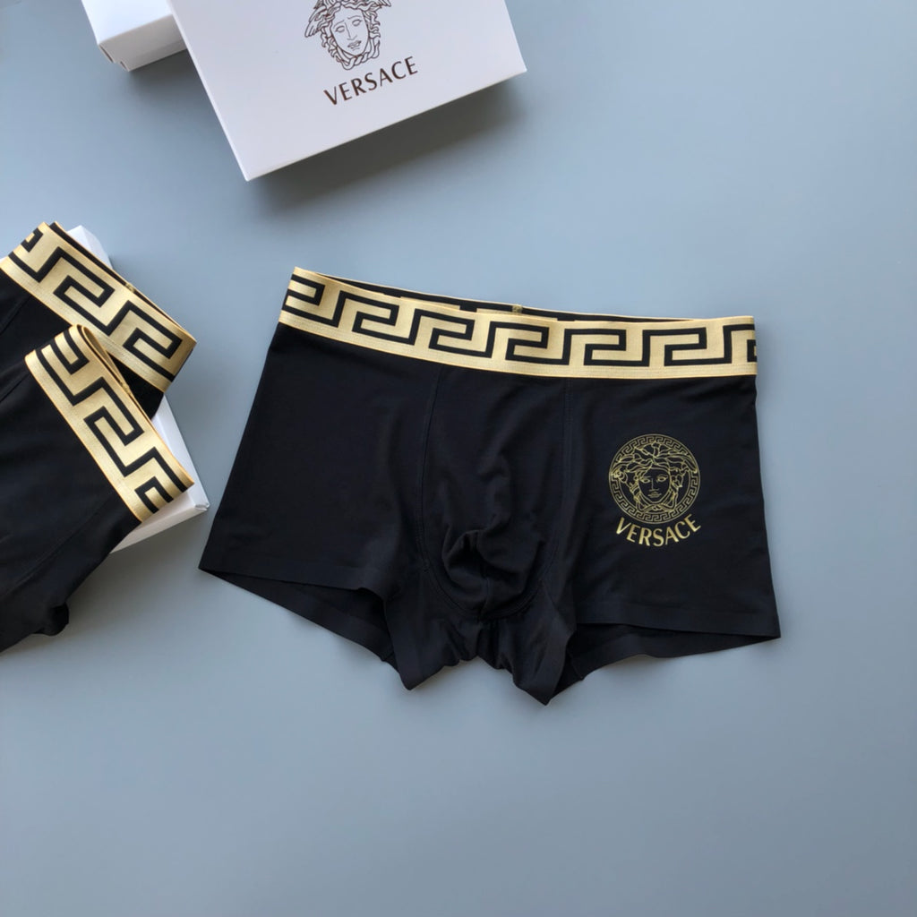 Versace black gold medusa boxer briefs - view 6