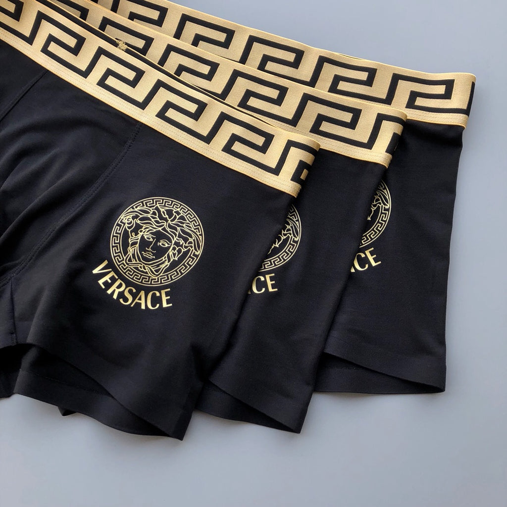 Versace black gold medusa boxer briefs - view 5