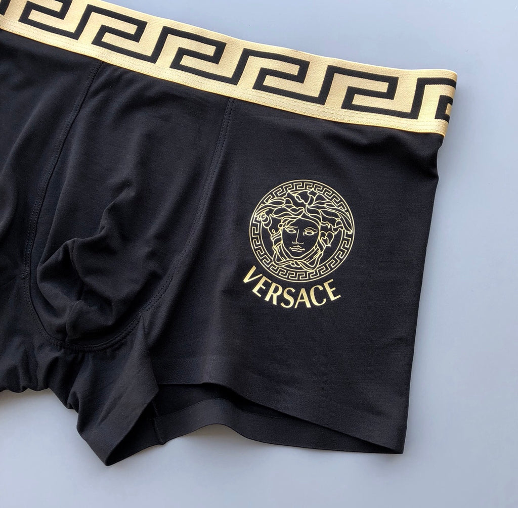 Versace black gold medusa boxer briefs - view 9