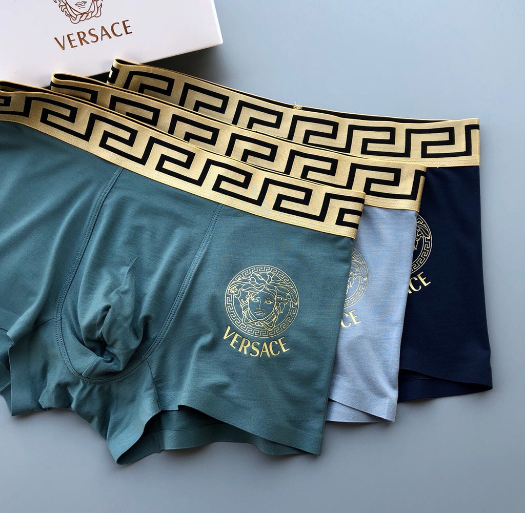 Versace greek key medusa boxer briefs - view 2