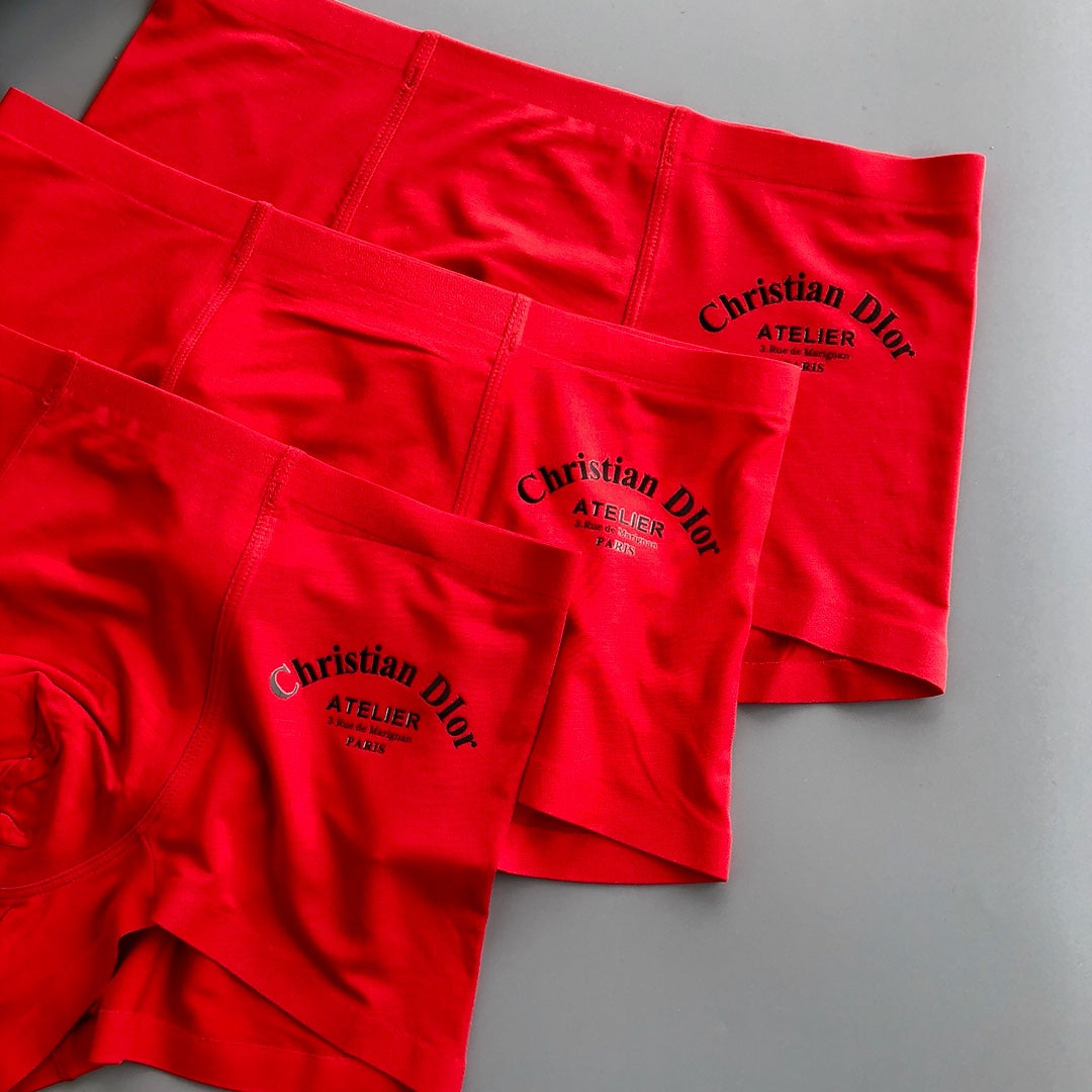 Dior red tonal lettering boxer briefs - view 2