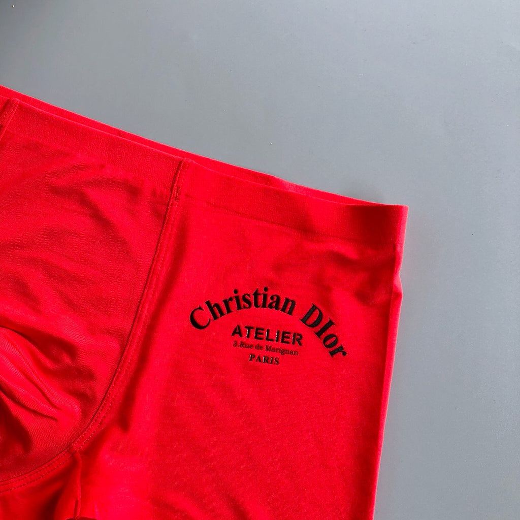 Dior red tonal lettering boxer briefs - view 6