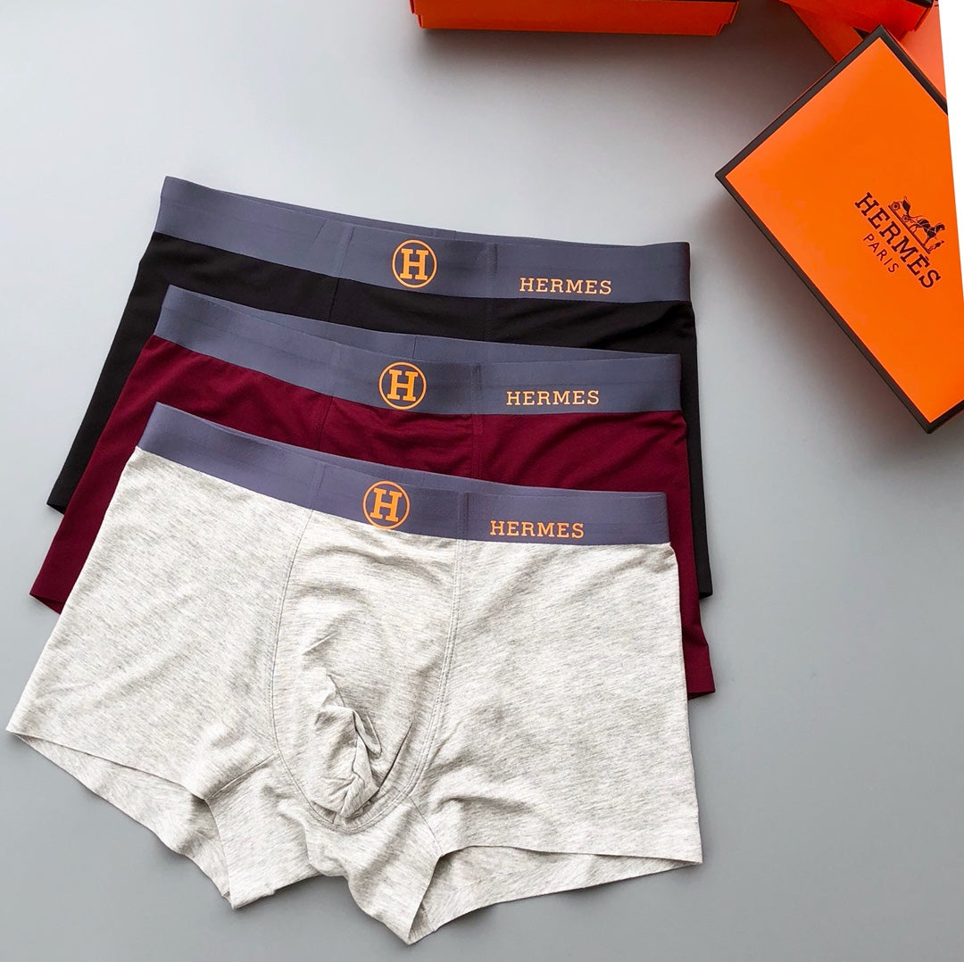 Hermes heather wordmark waist men's underwear, image 5