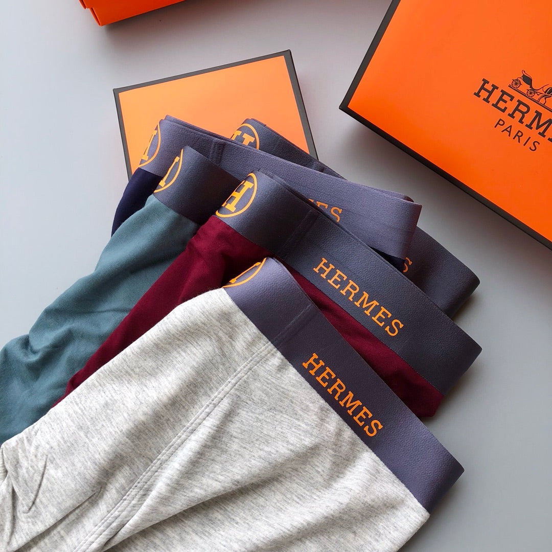 Hermes heather wordmark waist men's underwear, image 1