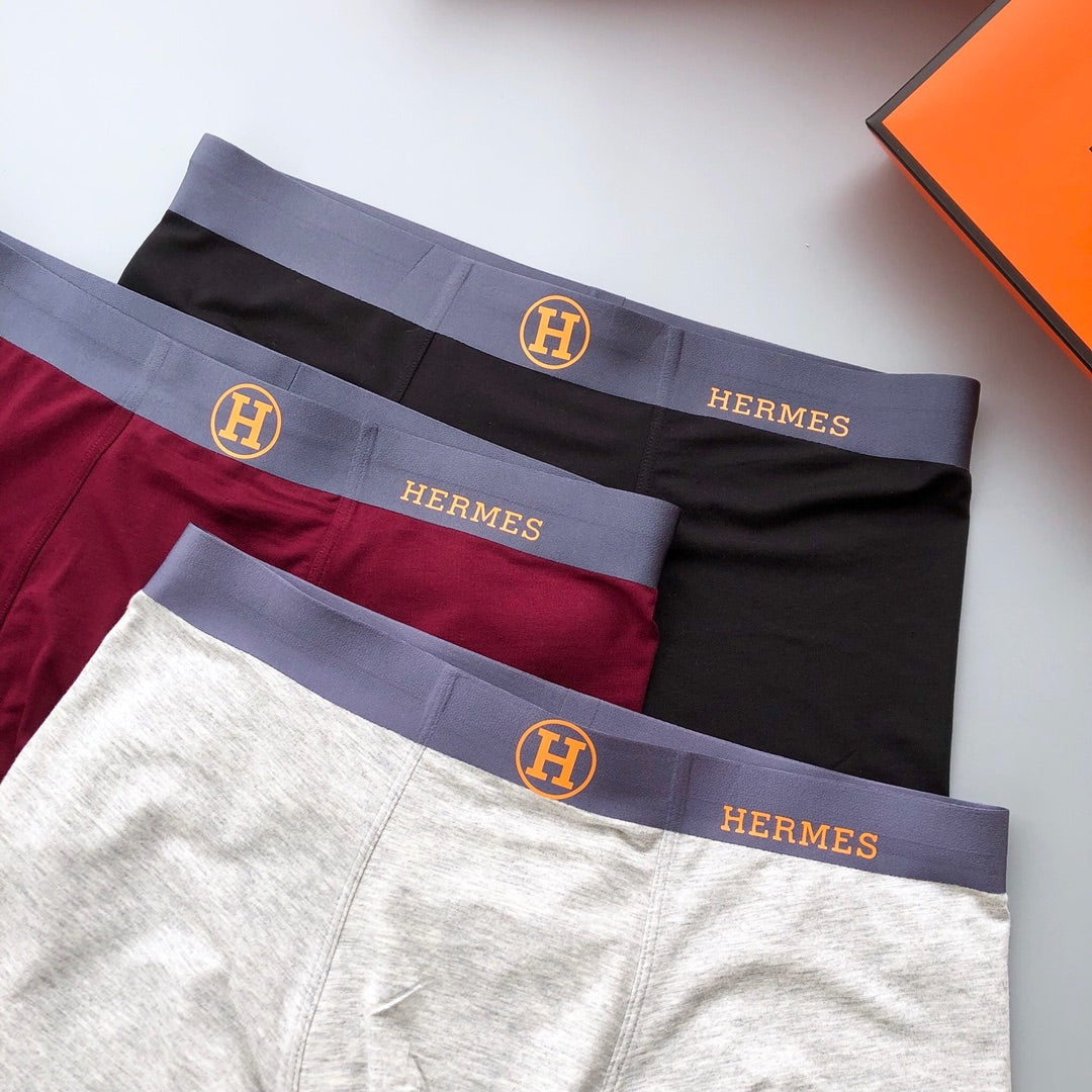 Hermes heather wordmark waist men's underwear, image 3