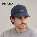 Prada baseball cap worn by an adult male model