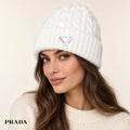 Prada Cable Knit Beanie - image 1