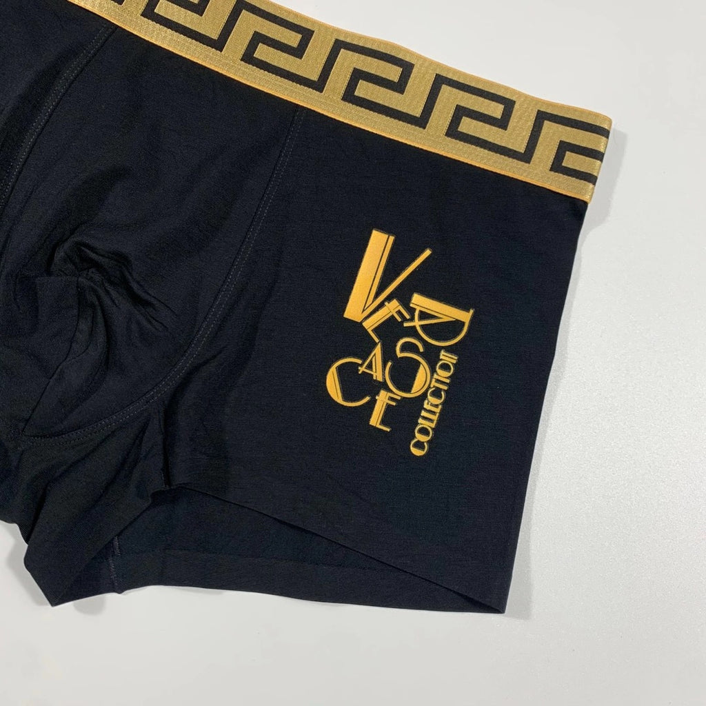 Versace gold stacked letters boxer briefs - view 6