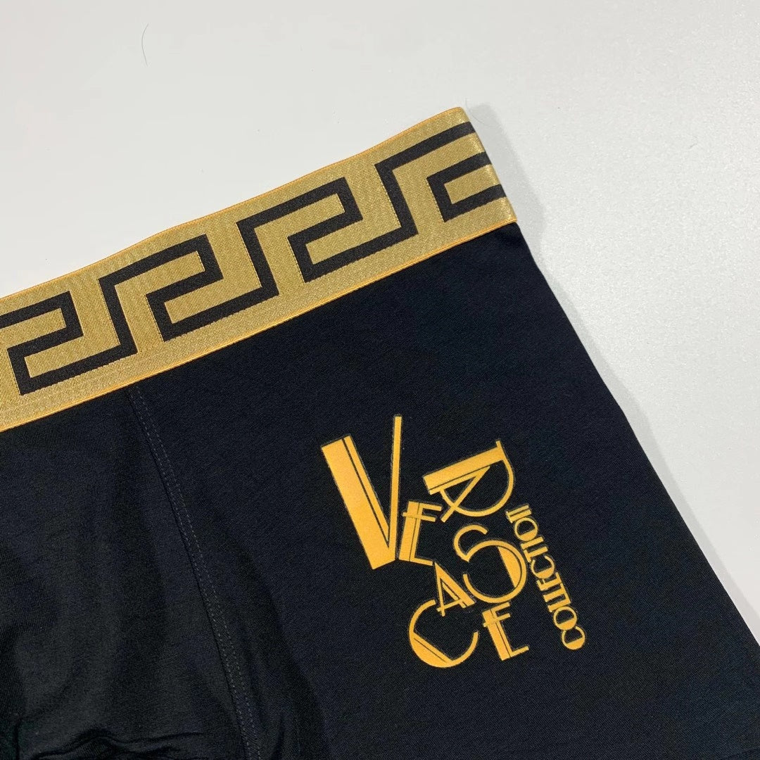 Versace gold stacked letters boxer briefs - view 7
