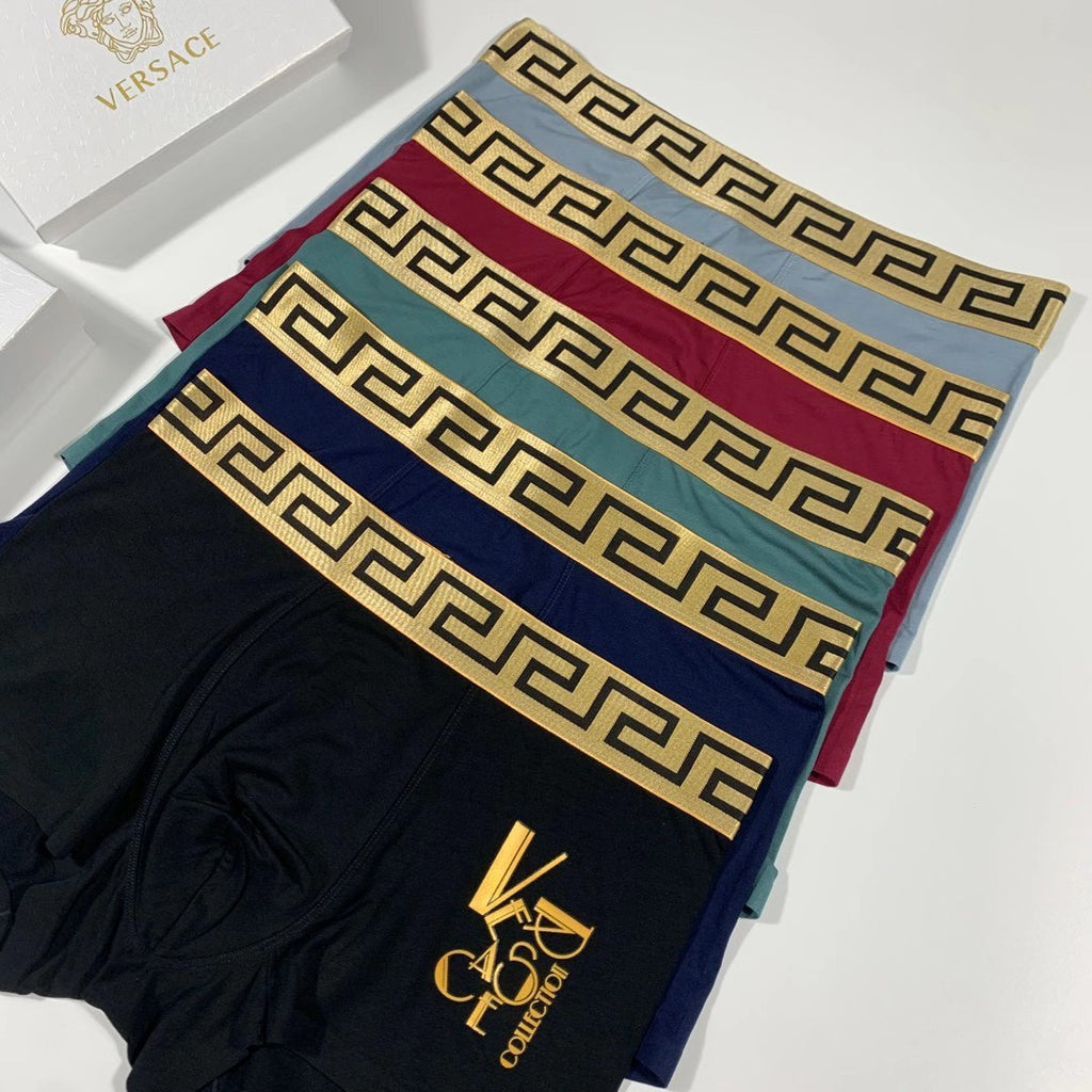 Versace stacked gold lettering boxer briefs - view 8