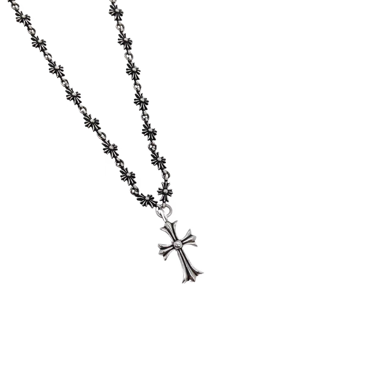 Chrome Hearts Integrated Cross Link Necklace - album image 2