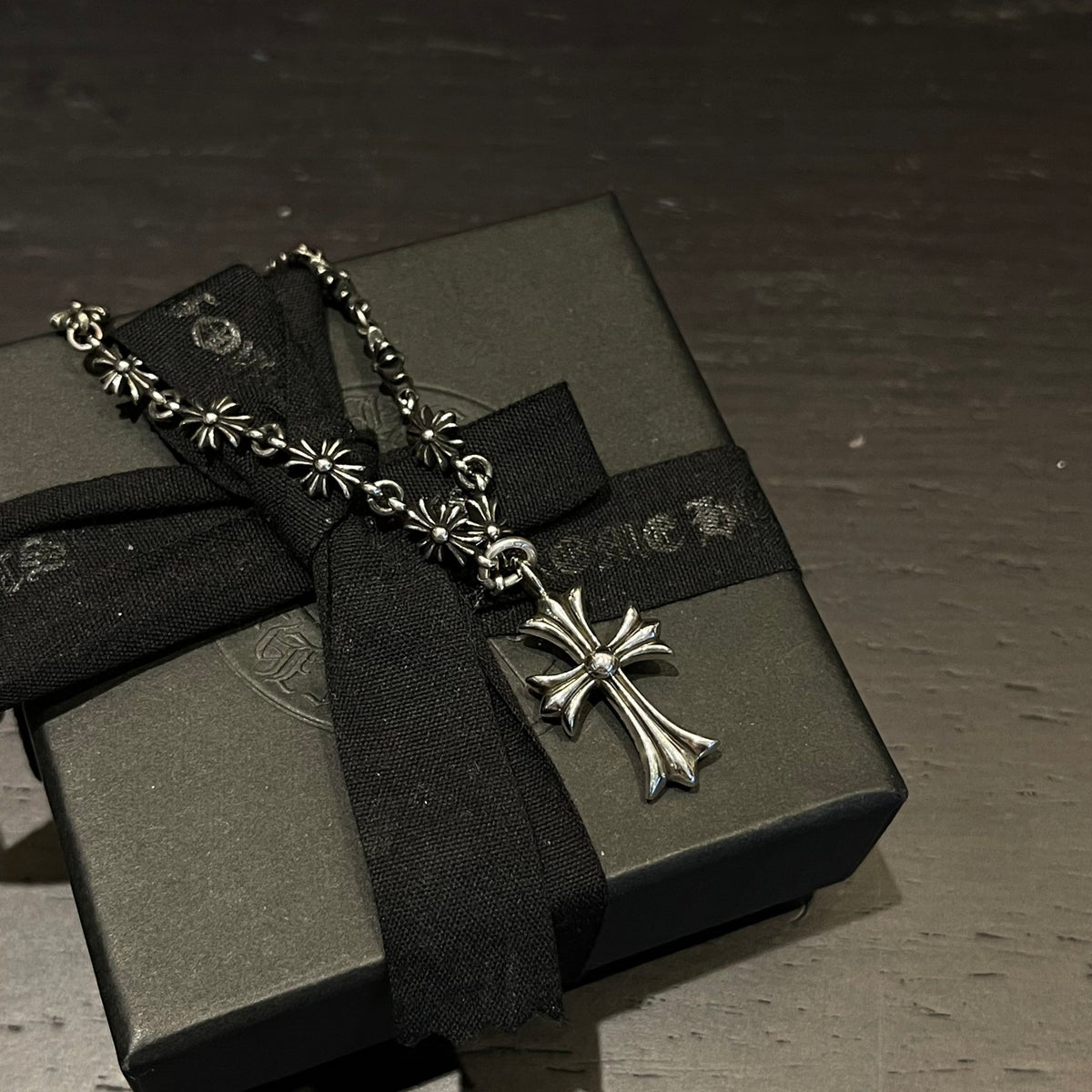 Chrome Hearts Integrated Cross Link Necklace - album image 3