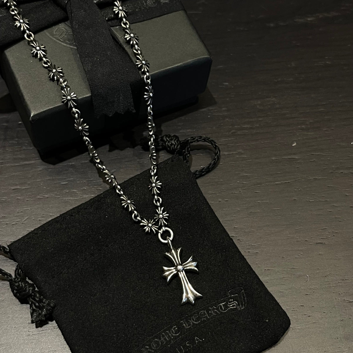 Chrome Hearts Integrated Cross Link Necklace - album image 7