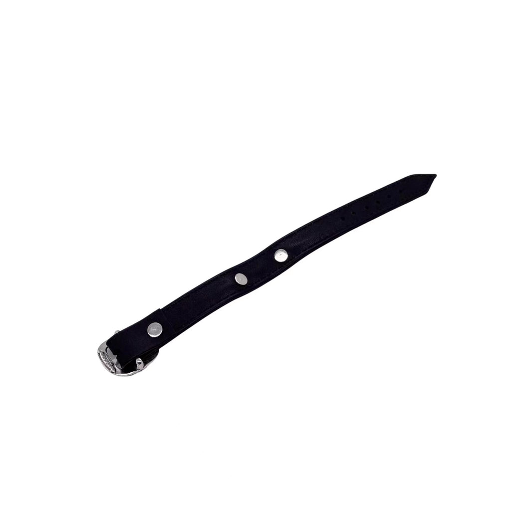 Chrome Hearts Black Band Fleur Cuff Bracelet - album image 3