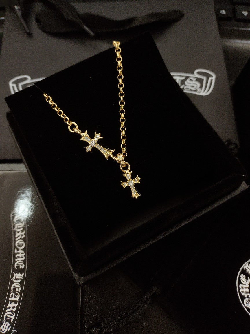 Chrome Hearts Short Cross Motif Necklace - album image 1