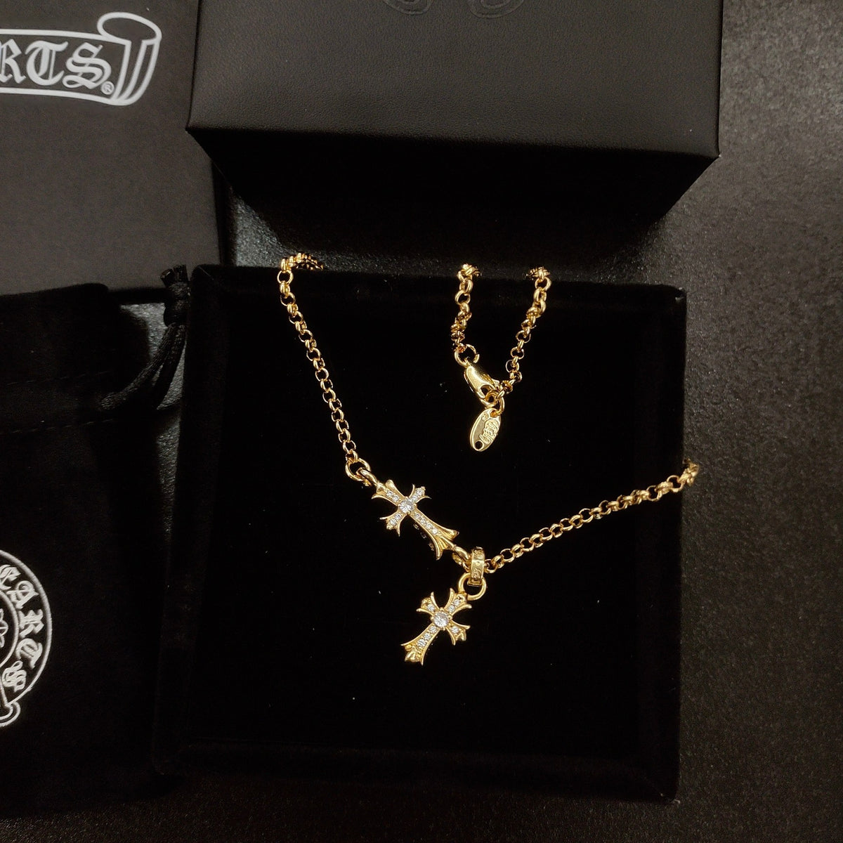 Chrome Hearts Short Cross Motif Necklace - album image 2