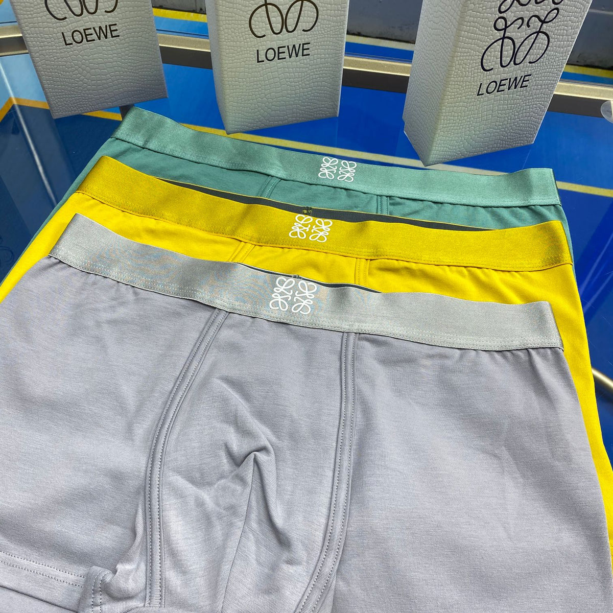 Loewe bright color contrast waist boxer briefs - view 1