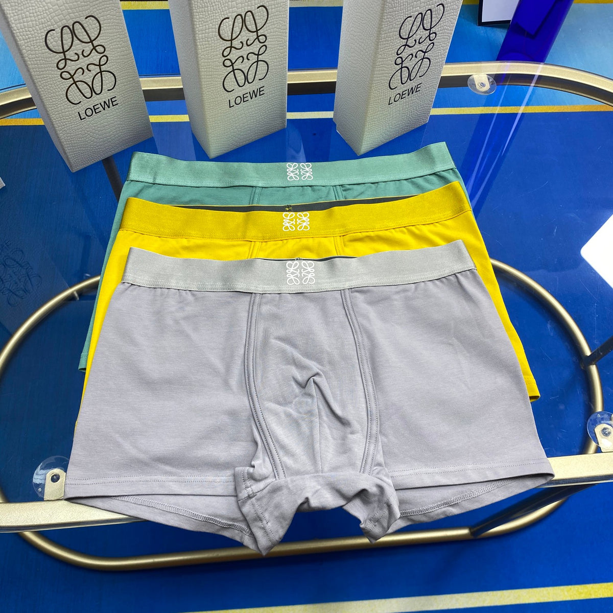 Loewe bright color contrast waist boxer briefs - view 3