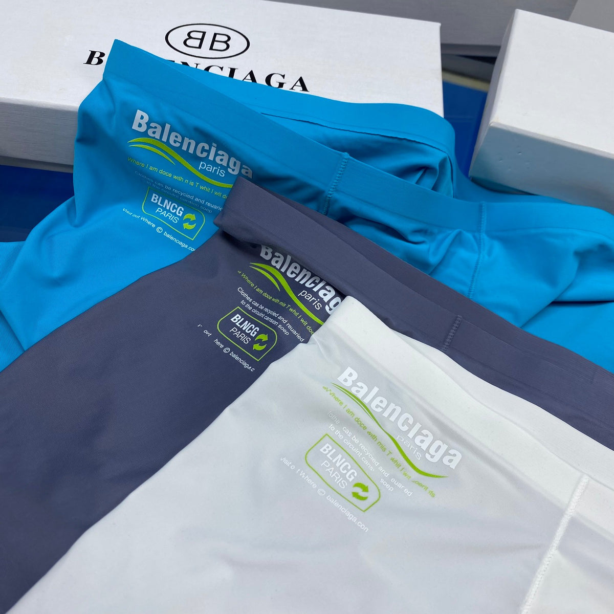 Balenciaga bright front wordmark boxer briefs - view 4