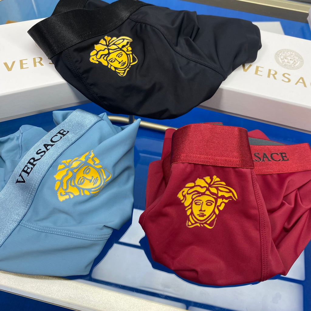 Versace gold head accent boxer briefs - view 2