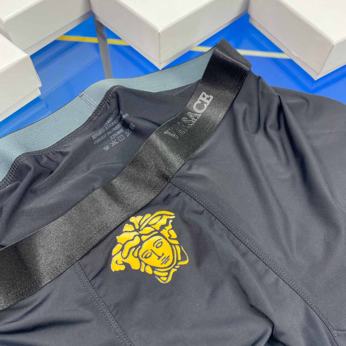 Versace gold head accent boxer briefs - view 8