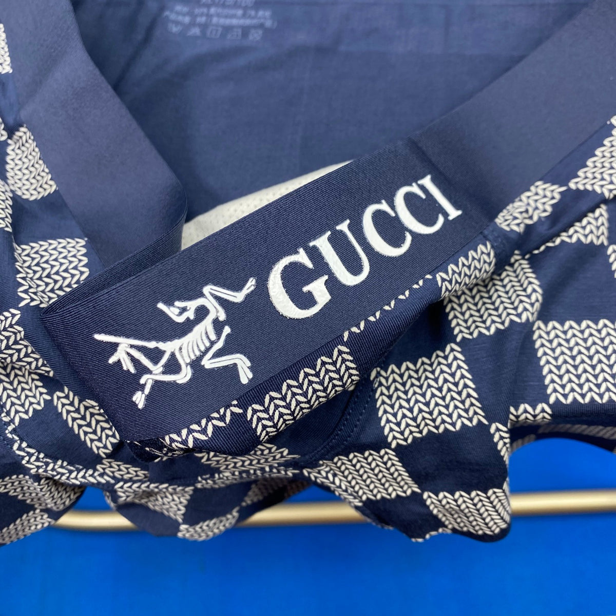 Gucci checkerboard lettered waist boxer briefs - view 9