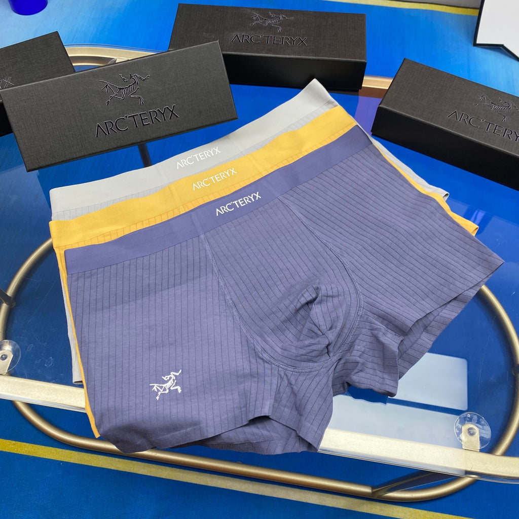 Arcteryx yellow contrast ribbed waist boxer briefs - view 1