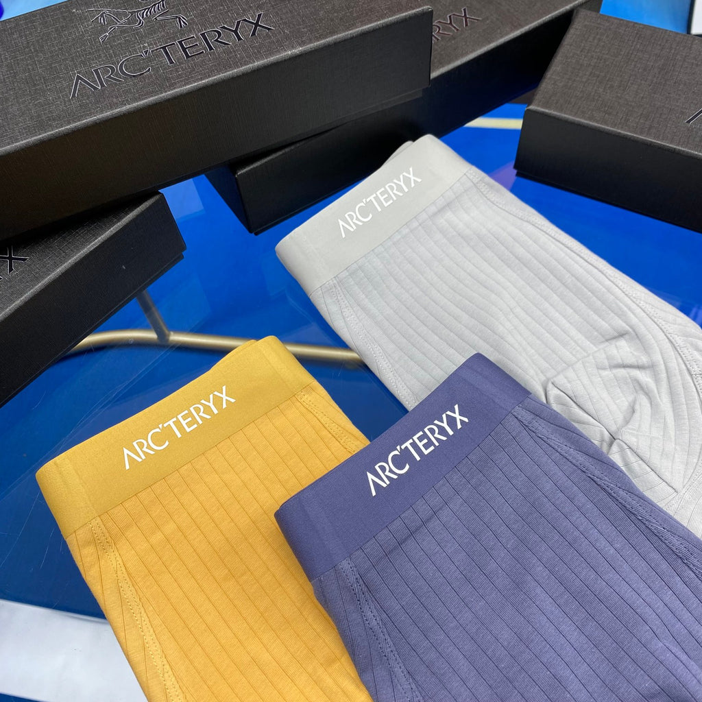 Arcteryx yellow contrast ribbed waist boxer briefs - view 4