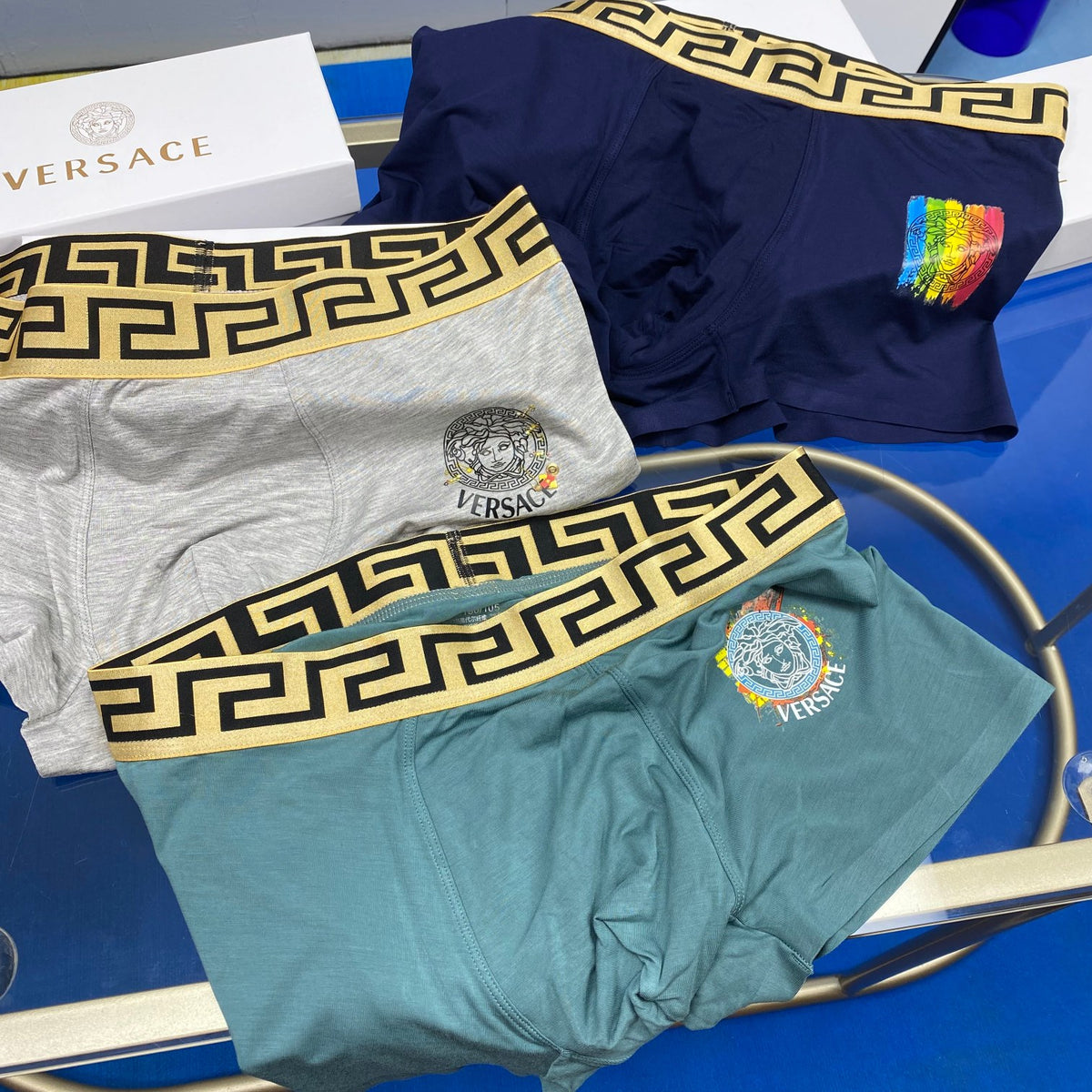 Versace mixed medusa emblems boxer briefs - view 2