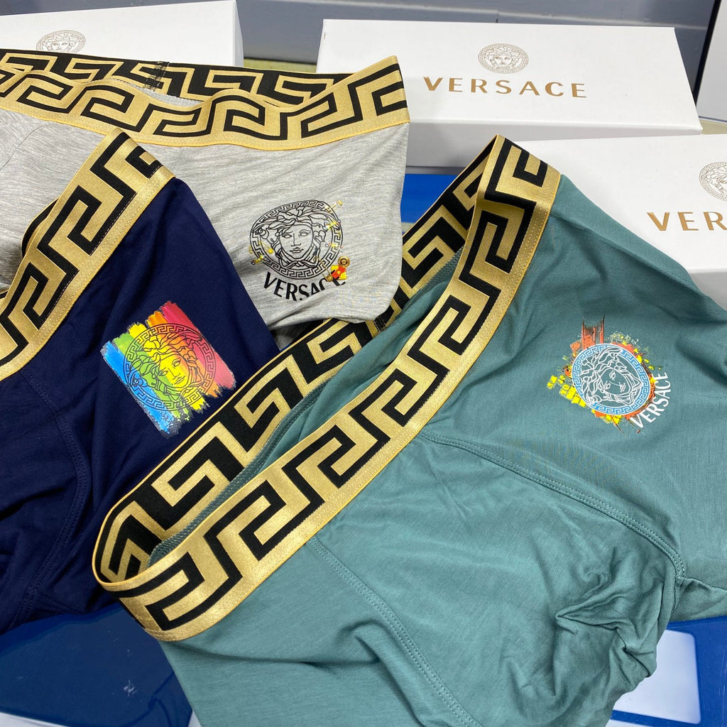 Versace mixed medusa emblems boxer briefs - view 3