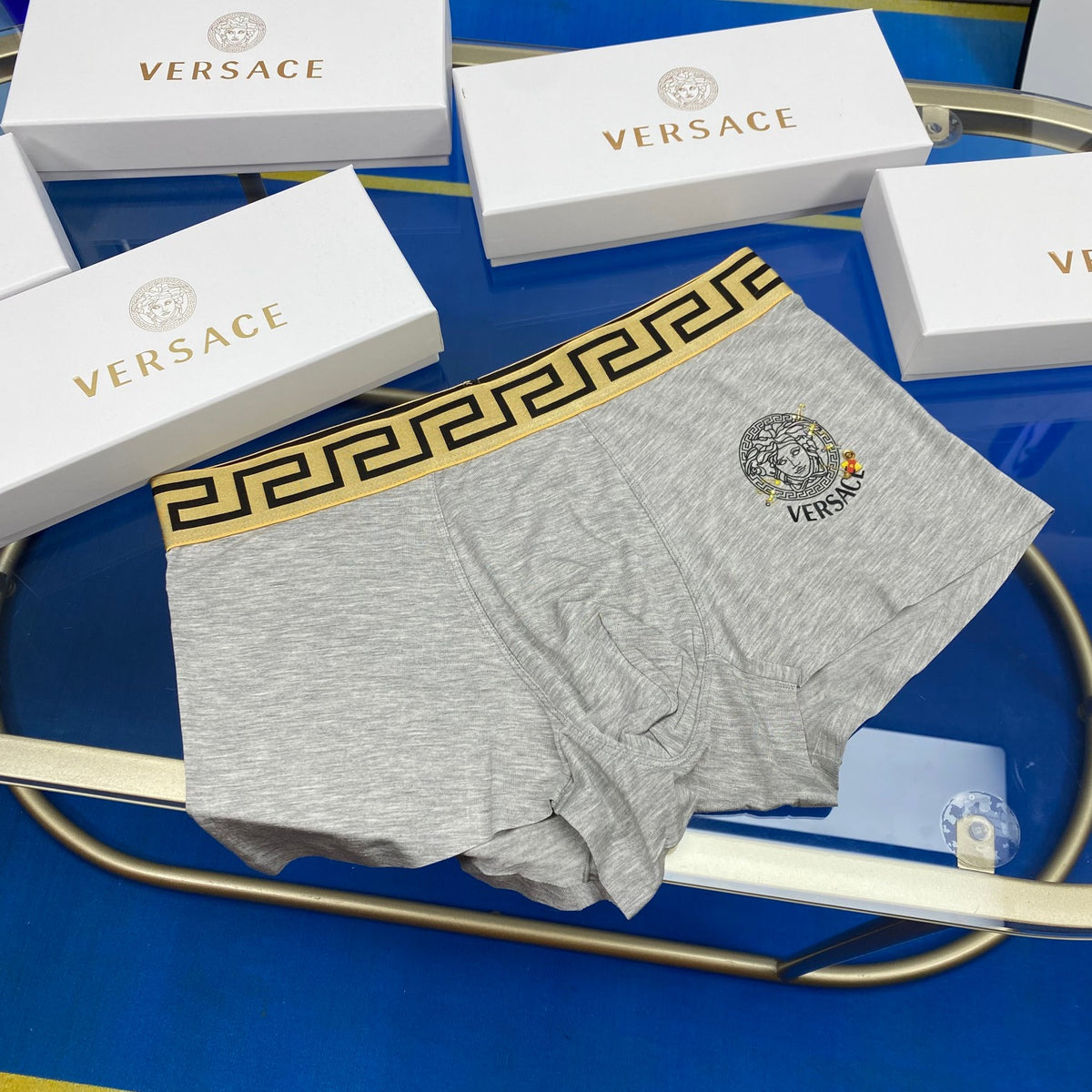 Versace mixed medusa emblems boxer briefs - view 4