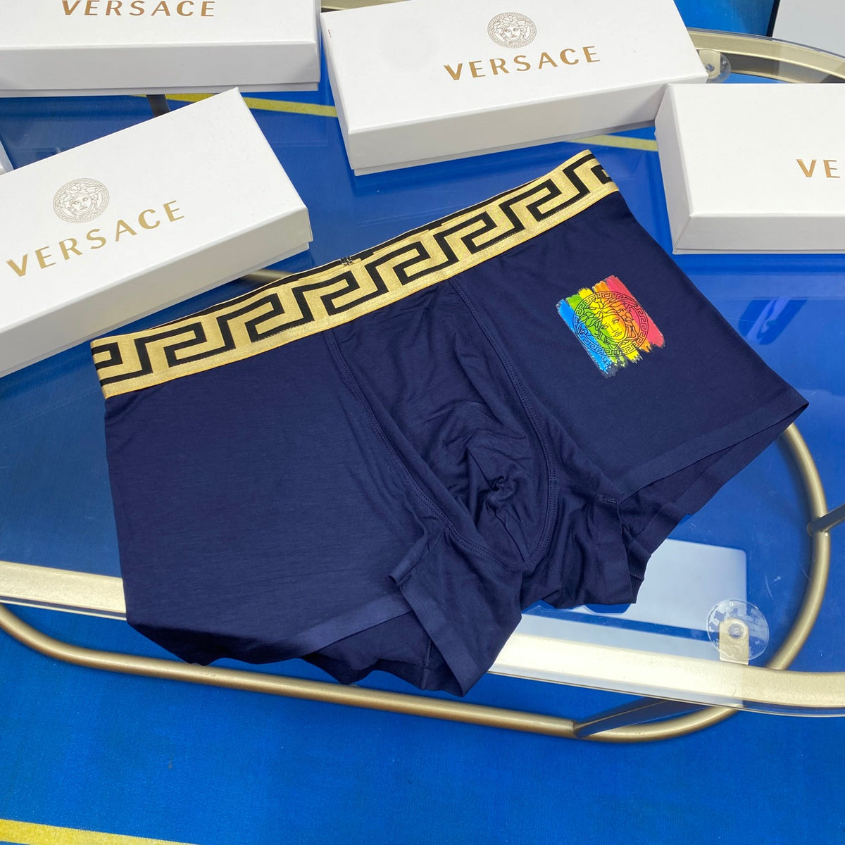 Versace mixed medusa emblems boxer briefs - view 5